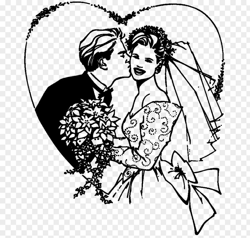 Wedding Drawing Newlywed Clip Art PNG