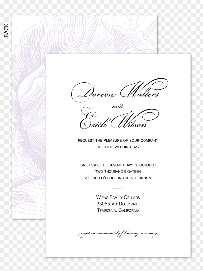 Wedding Invitation Convite Line Font PNG