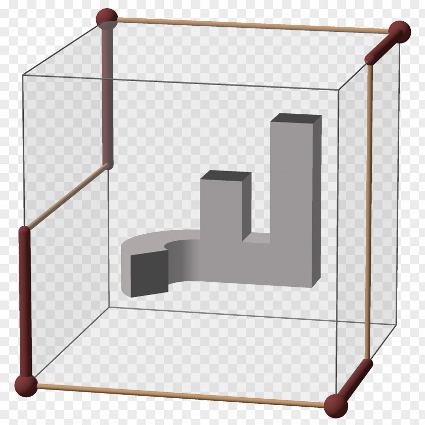 Blue Cube Line Angle PNG