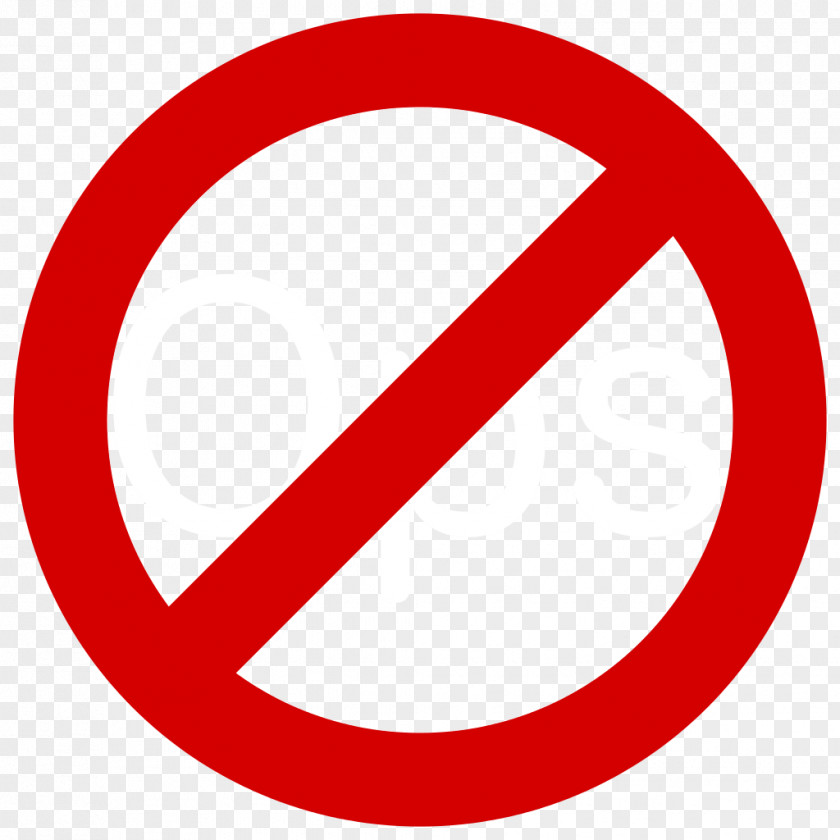 Sign Stop No Symbol Circle Library PNG