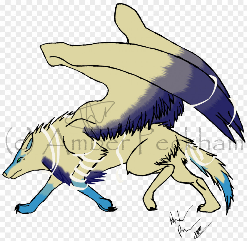 Winged Wolf Drawings Computer Clip Art Marine Mammal Illustration Fauna Carnivores PNG