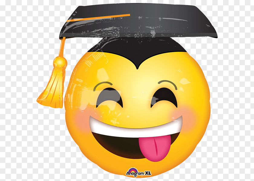 Balloon Mylar Graduation Ceremony Emoji Party PNG