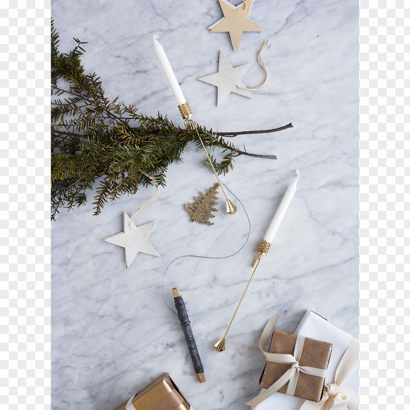 Christmas Tree Twig Ornament Candle PNG