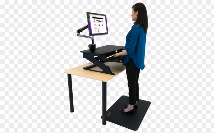 Human Solution Uplift Desk Office Furniture Standing Sit-stand Supplies PNG