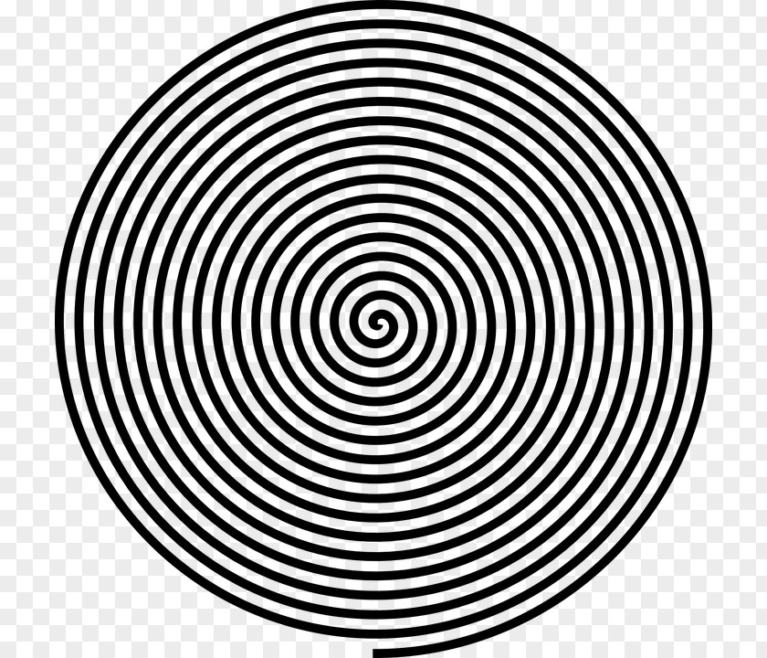 Spiral Vortex Circle Image Hypnosis Vector Graphics PNG