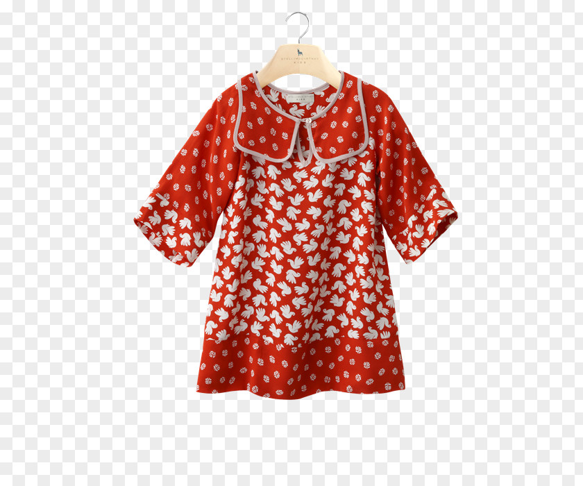 Stella Mccartney Polka Dot Dress Sleeve Clothing Fashion PNG