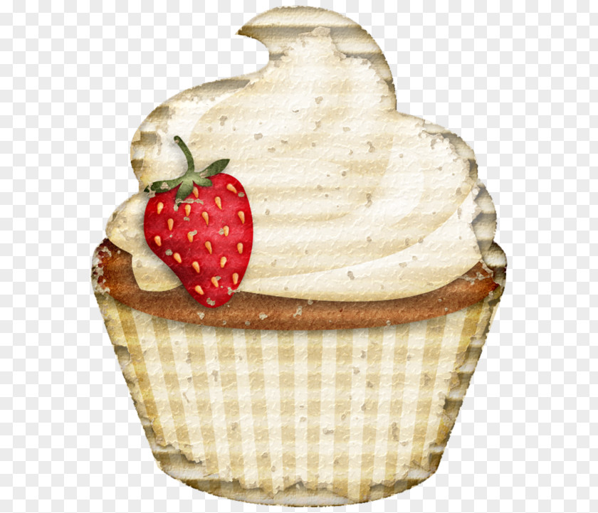 Strawberry Cupcakes Ice Cream Cake Cupcake PNG