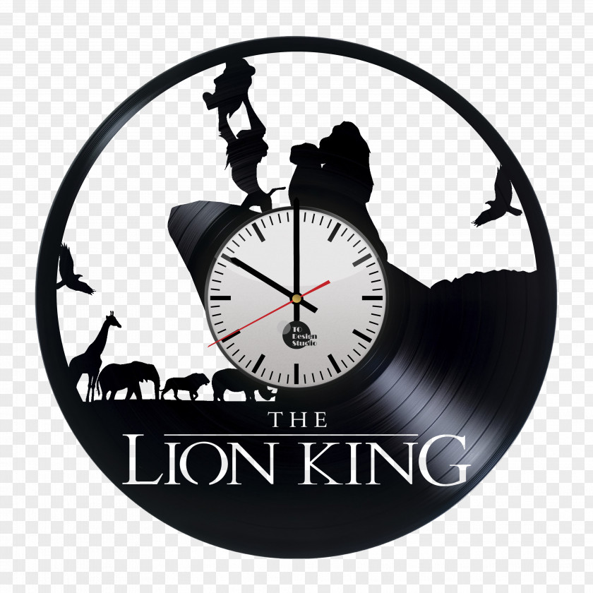 Antique American Clock The Lion King Mufasa Simba Pumbaa Nala PNG