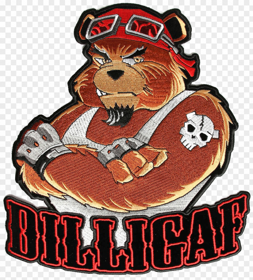 Bear Embroidered Patch Iron-on Motorcycle Clothing PNG