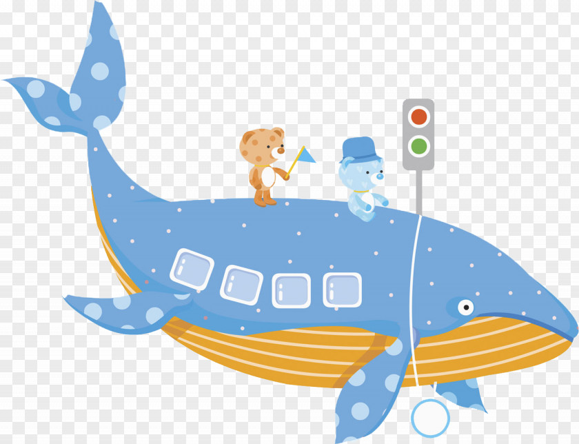 Blue Dolphin Drawing Illustration PNG