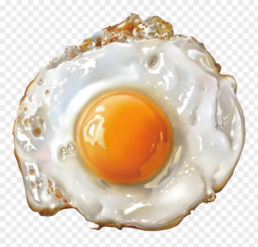 Fried Egg Hamburger Painting Food Hyperrealism Art PNG