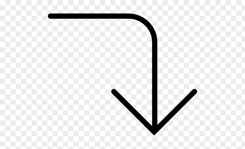 Rounded Arrow Curve Line Clip Art PNG