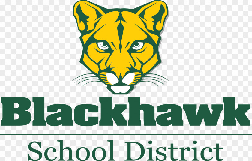 School Blackhawk District High Logo PNG
