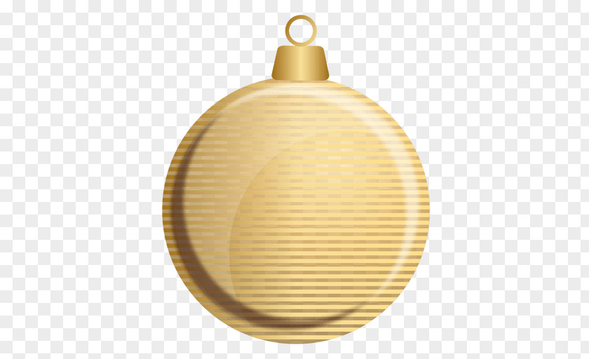 Golden Christmas Ornament Ball Sphere PNG