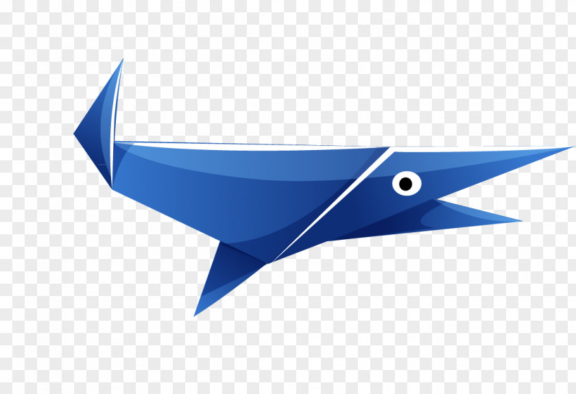 Shark Paper Origami PNG