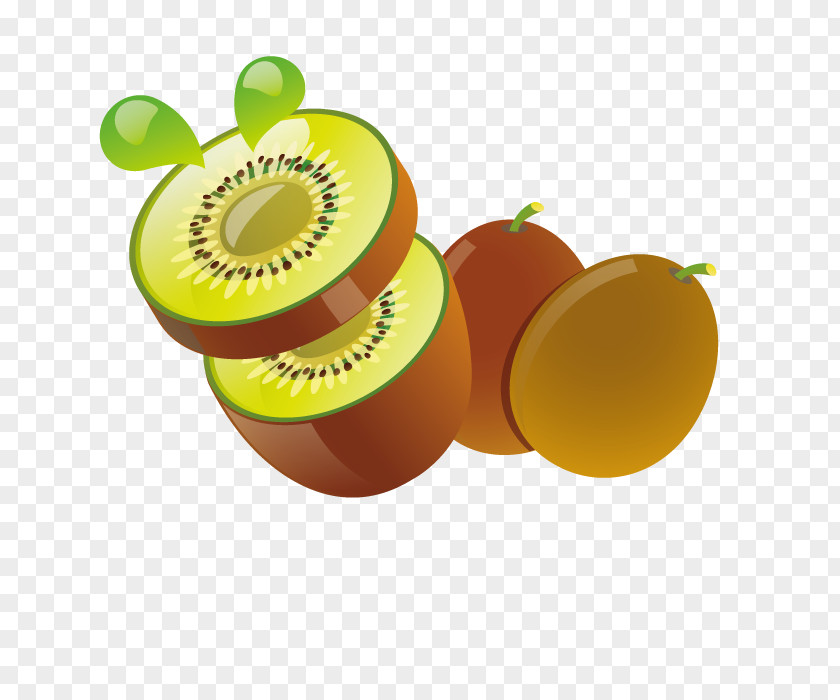 Sliced ​​kiwi Juice Fruit Salad Kiwifruit Clip Art PNG