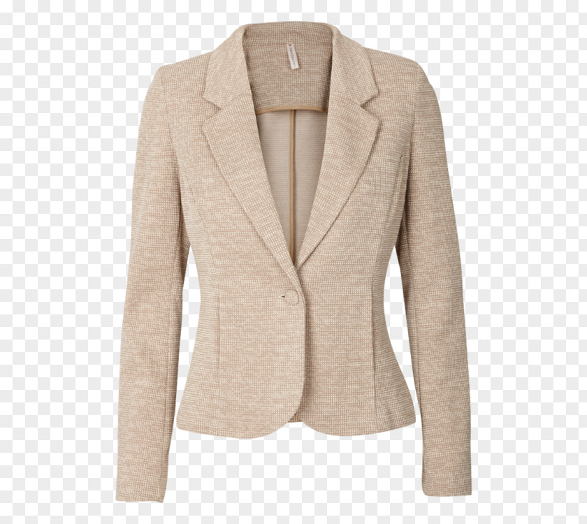 Structure Blazer Taupe Blouse Black Beige PNG