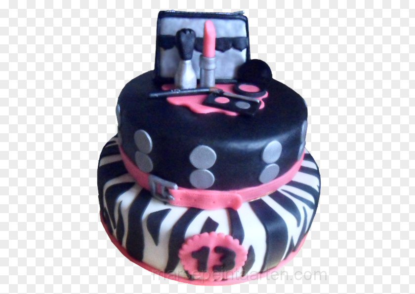 Zebra Sugar Cake Pound Torte Birthday Princess PNG
