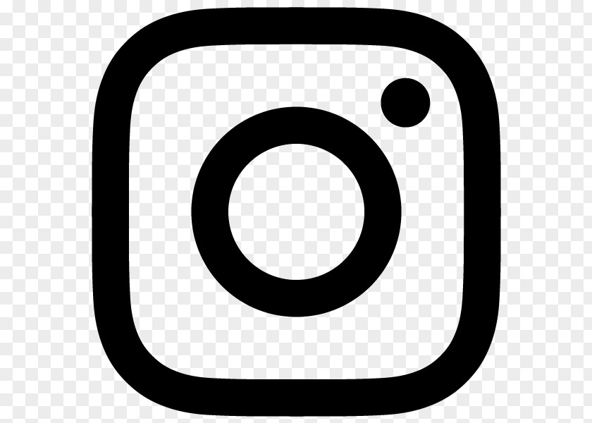 Flat Black Instagram Logo PNG