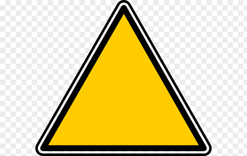 TRIANGLE Warning Sign Traffic Yield Symbol Clip Art PNG