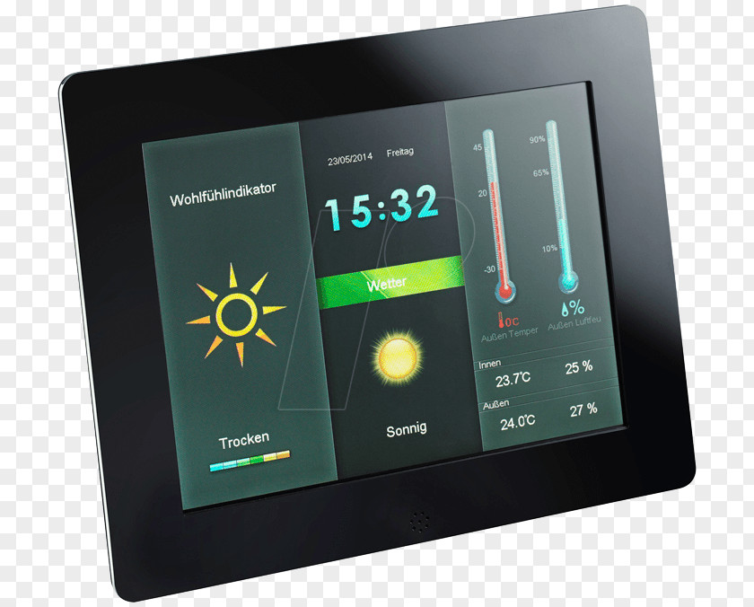 Weather Station Digital Photo Frame Intenso GmbH Data Picture Frames Display Resolution PNG