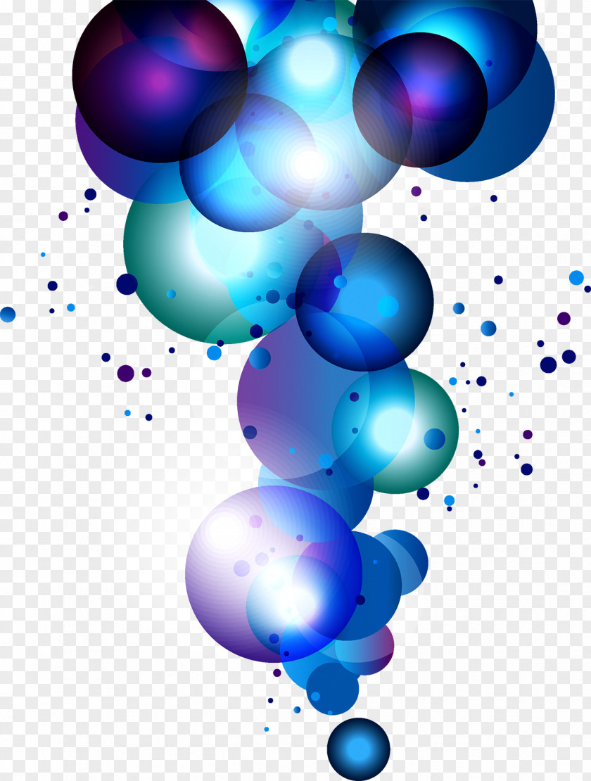 Colorful Technology Background Bubble Euclidean Vector Blue PNG