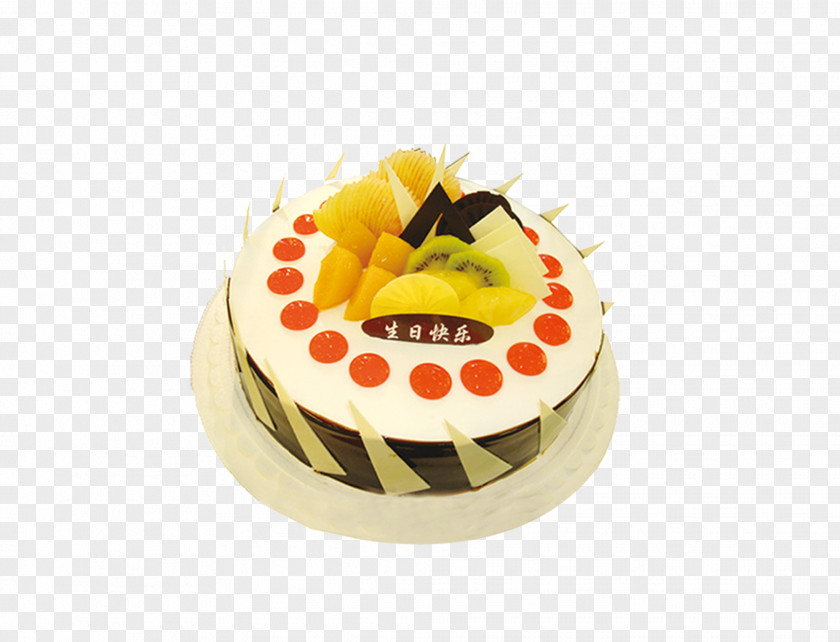 Fruit Cake Birthday Chocolate Shortcake Cream PNG