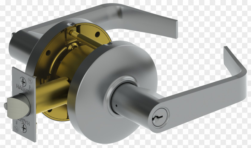 Kaba Lockset Door Handle Interchangeable Core Bored Cylindrical Lock PNG