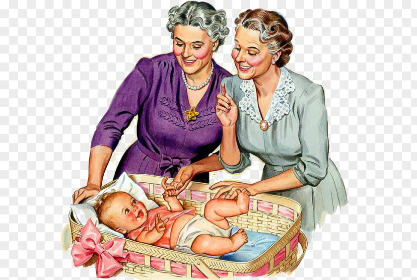 Vintage Clothing Child Mother PNG