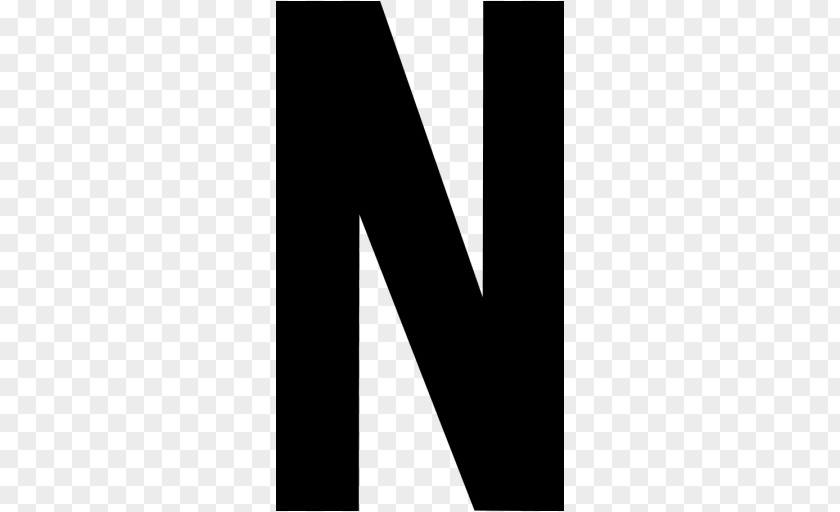 N Letter Image Black And White Brand Logo PNG