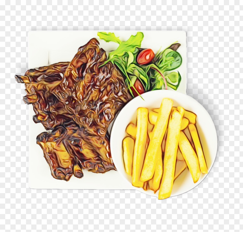 Side Dish Fried Food French Fries PNG