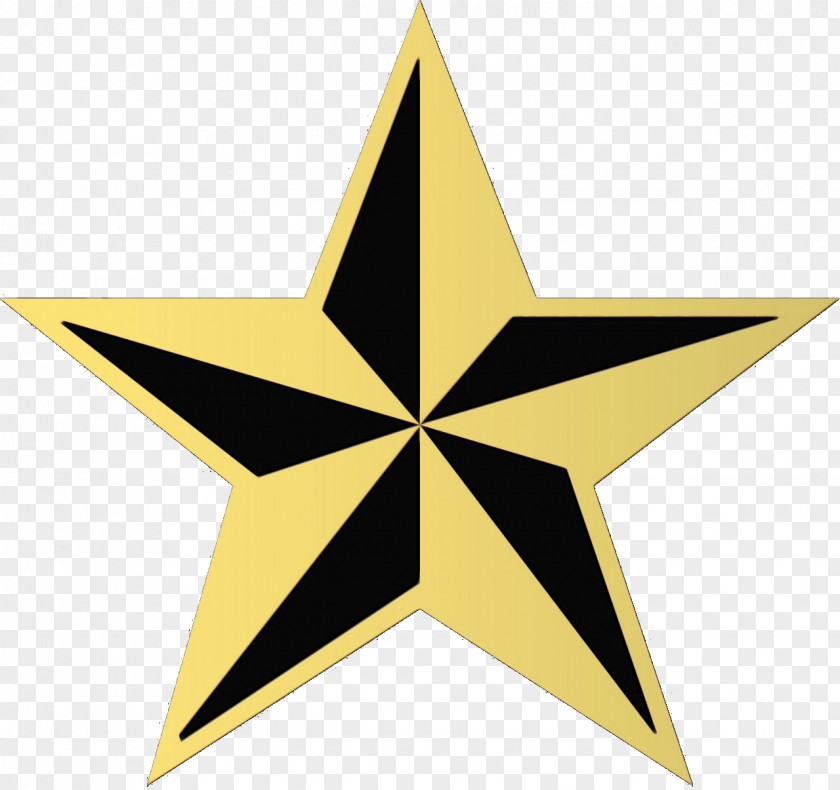 Symbol Yellow Texas Nautical Star Five-pointed Website PNG