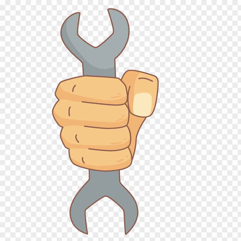 Vector Grip Wrench Drawing Cartoon Laborer Tool PNG
