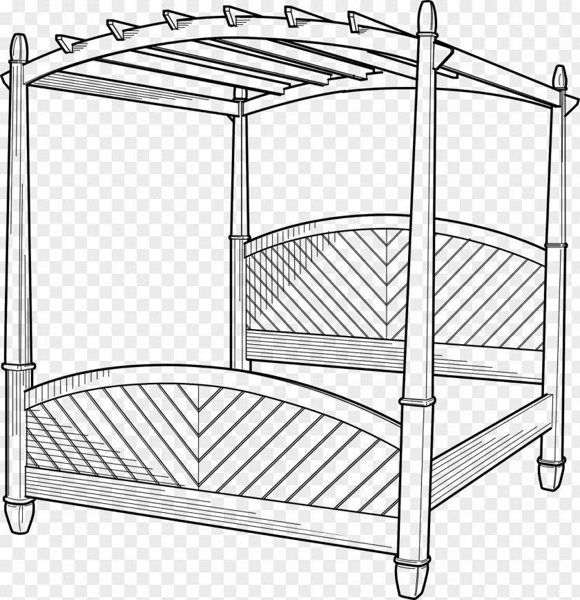 Bed Clipart Four-poster Bedroom Bedding Clip Art PNG