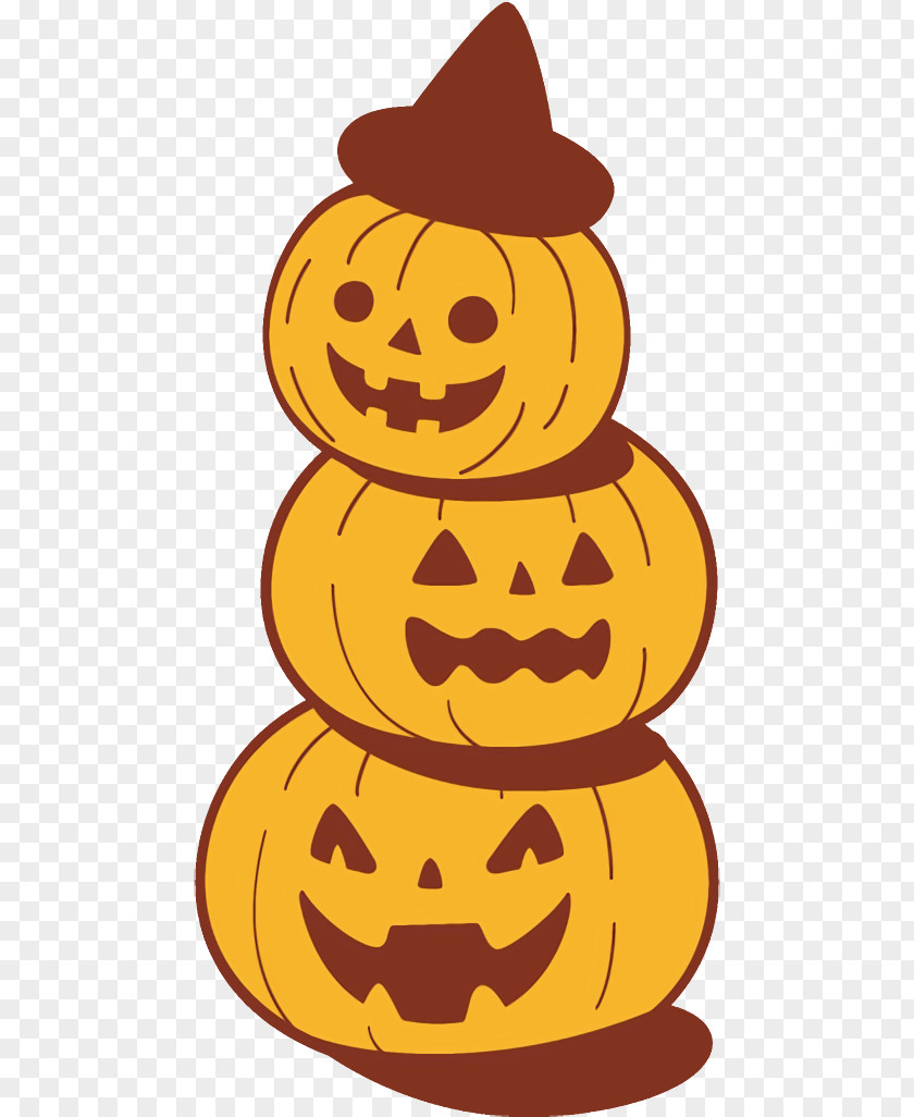 Calabaza Happy Jack-o-Lantern Halloween Carved Pumpkin PNG