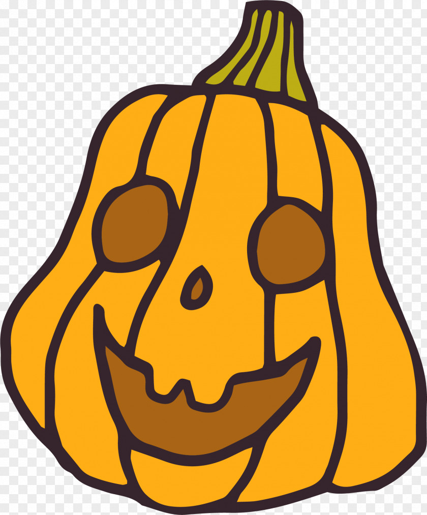 Cartoon Smile Pumpkin Jack-o'-lantern PNG