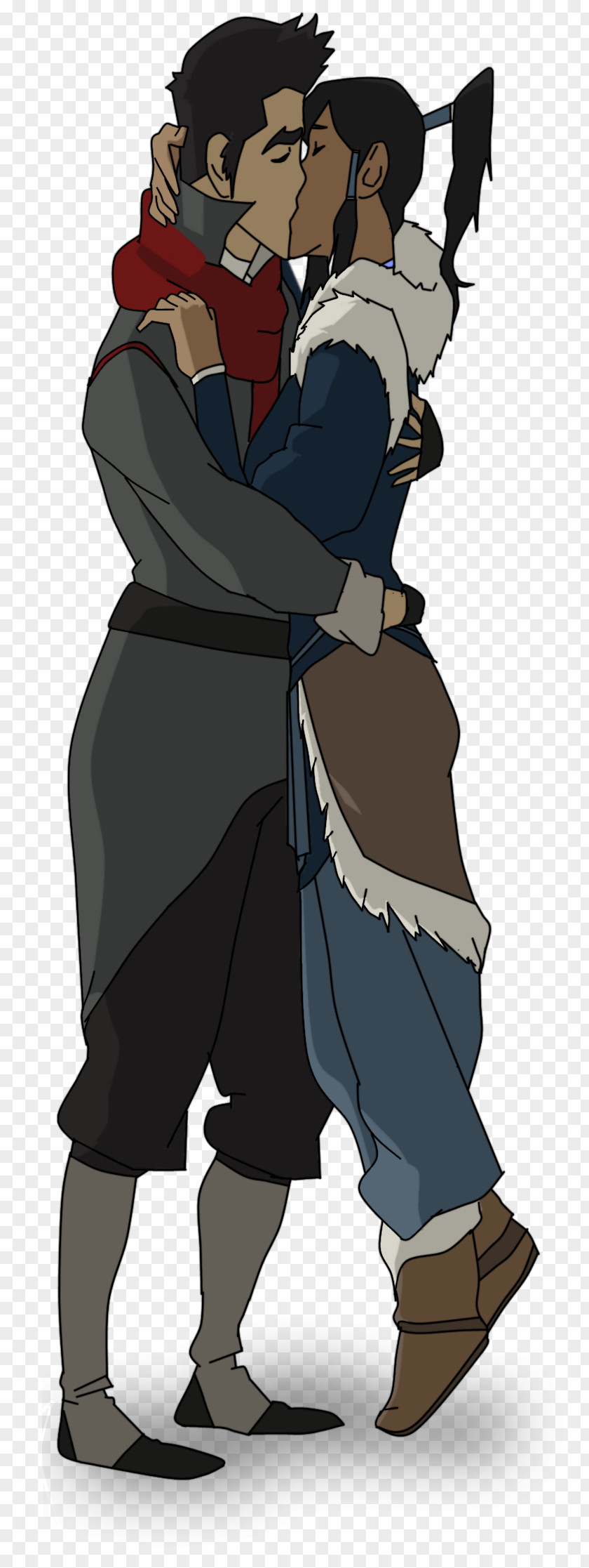 Kiss Mako Korra Bolin Asami Sato PNG