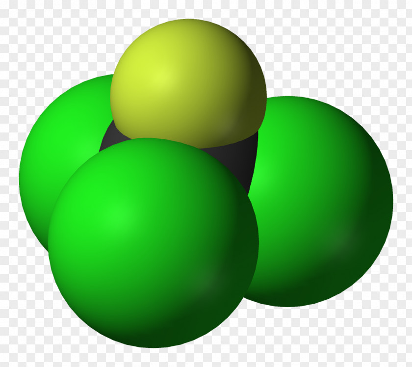 Molecule Vector Trichlorofluoromethane Chlorofluorocarbon Fluorine Ozone PNG