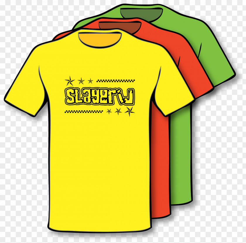 Big Yellow T-shirt Logo Sleeve Outerwear PNG
