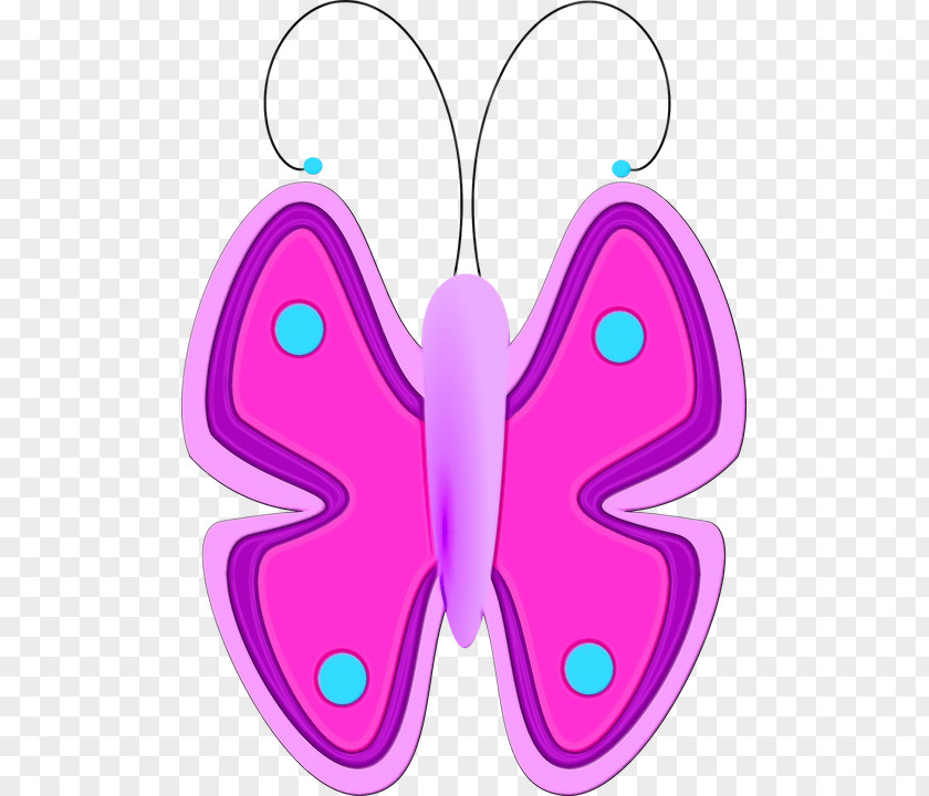 Symmetry Magenta Glasswing Butterfly Website Cartoon Presentation PNG