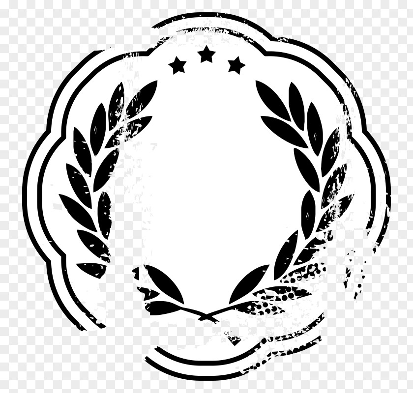 Accreditation Ornament Bee Laurel Wreath Crown Decal PNG