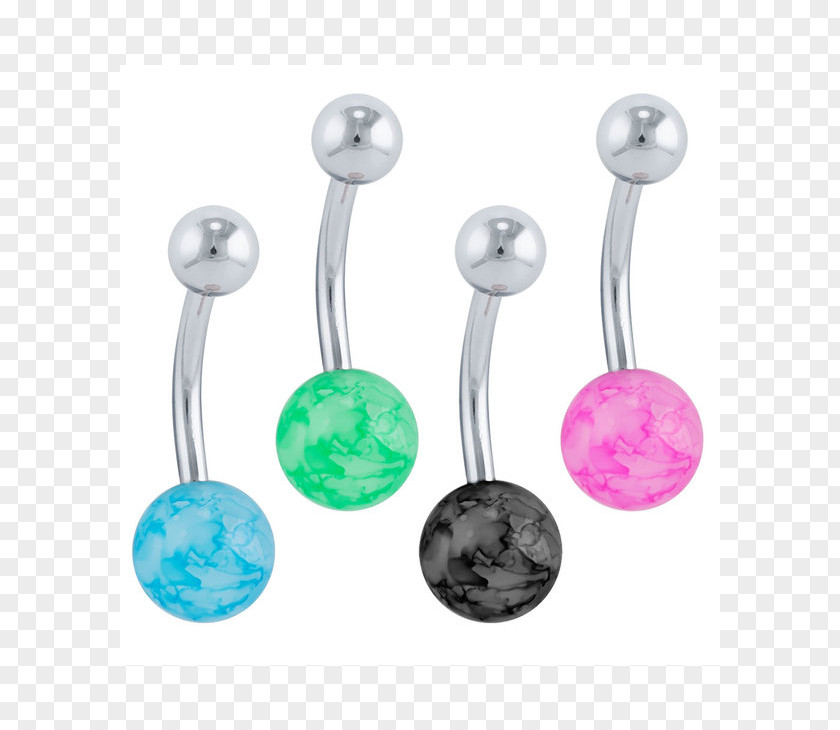 Barbell Earring Surgical Stainless Steel Body Jewellery PNG
