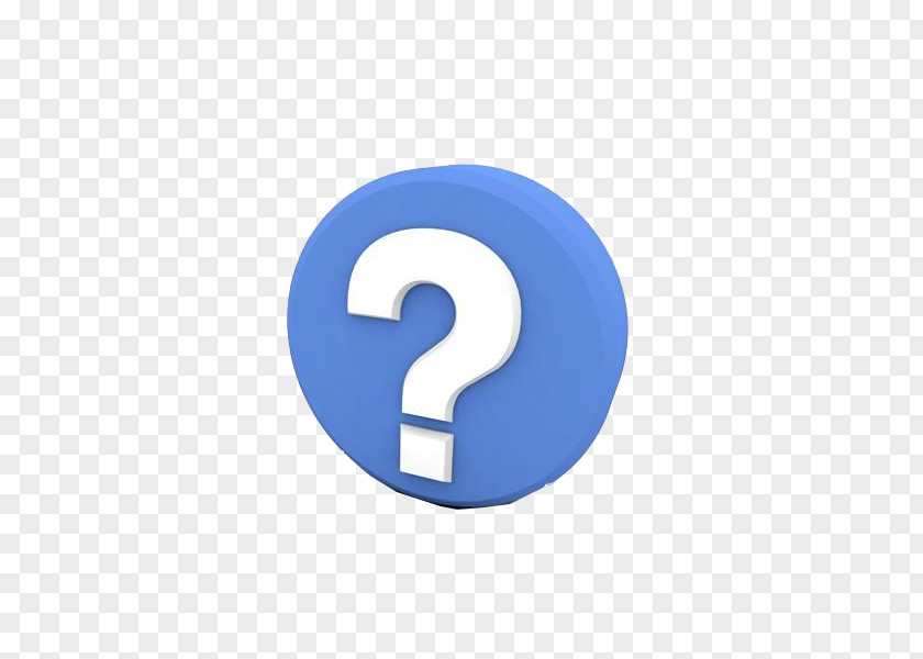 Blue Mysterious Gift Question Mark Information PNG