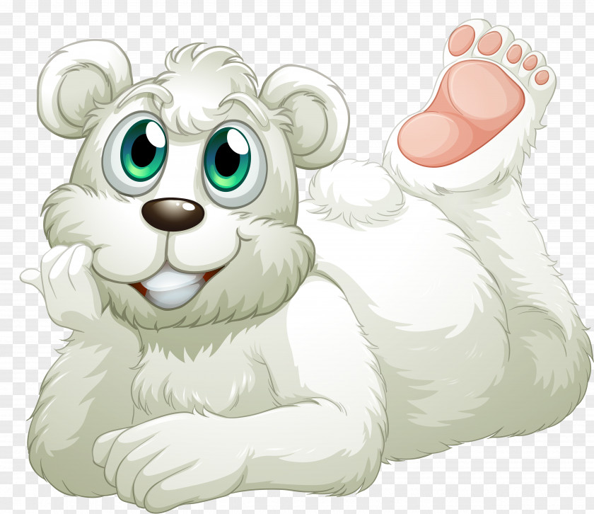 Cartoon Polar Bear Brown Euclidean Vector Illustration PNG