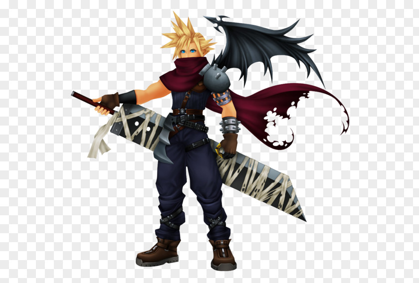 Kingdom Hearts Coded Crisis Core: Final Fantasy VII Cloud Strife PNG