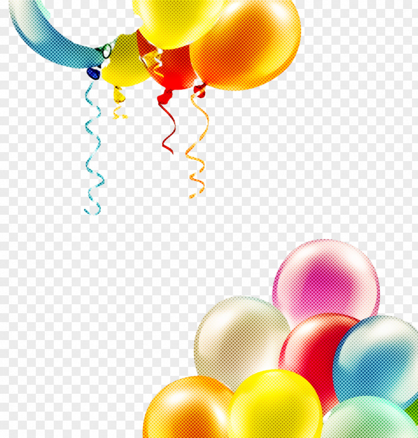 Liquid Party Supply Balloon Yellow Material Property PNG