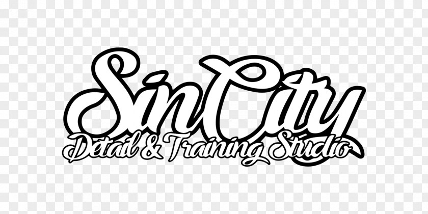 Sin City Logo Brand Calligraphy Font PNG