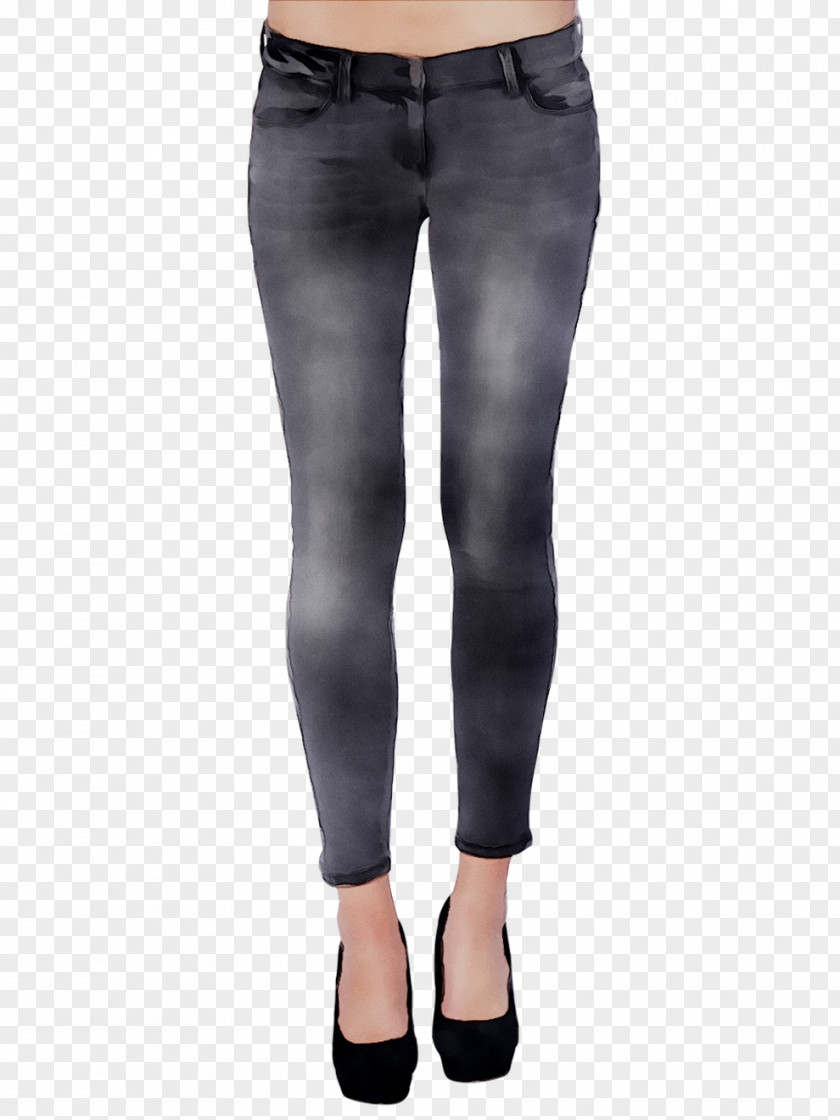 Jeans Denim Waist Leggings PNG