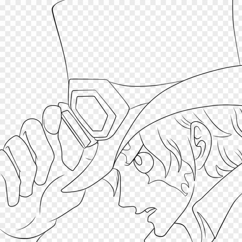 One Piece Sabo Monkey D. Luffy Drawing Line Art PNG