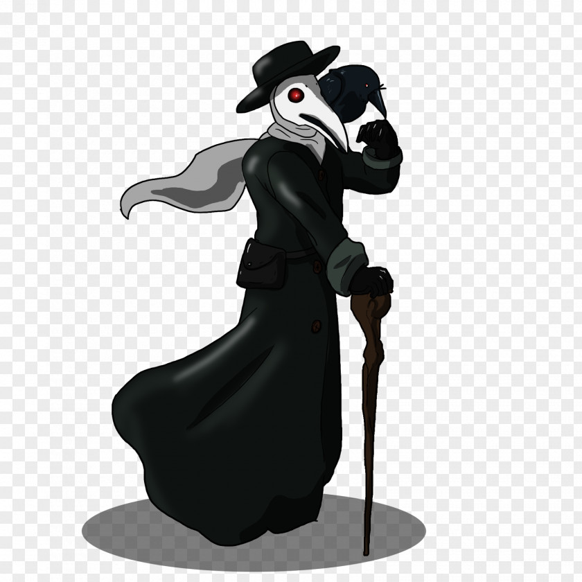 Plague Doctor Sticker Figurine Animated Cartoon Character Fiction PNG